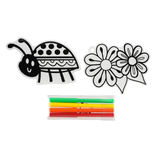 Spring Ladybug &#x26; Flowers Shrink Art Kit by Creatology&#x2122;